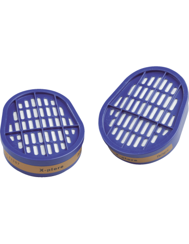 Dräger A2 gasfilter - bajonet sluiting - blauw