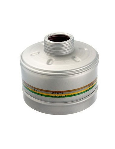 Dräger 1140 A2B2E2K2 combifilter - schroefdraad sluiting - zilver
