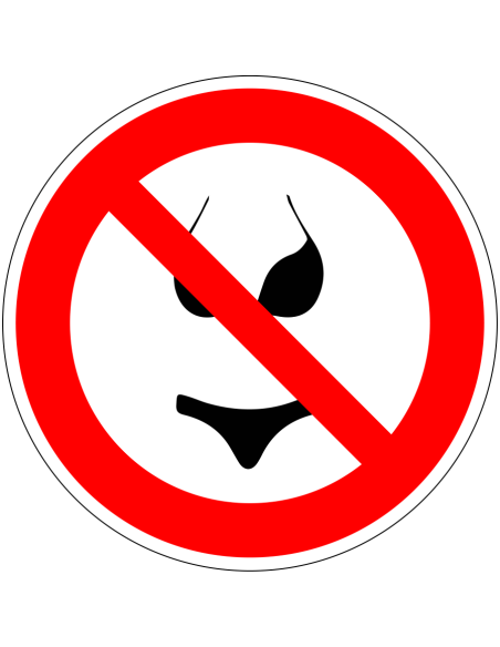 Bikini verboden bord, kunststof, rood wit, pictogram bikini, rond