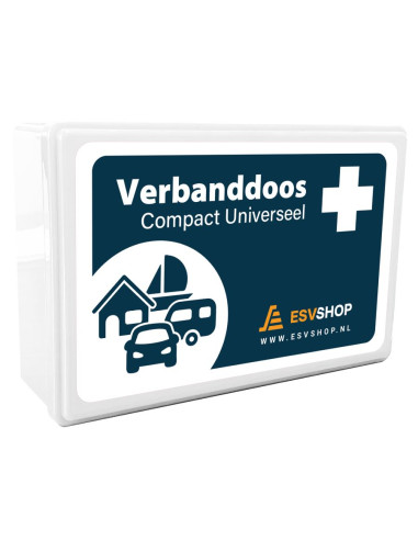 EHBO compact verbanddoos universeel, wit, zonder wandhouder