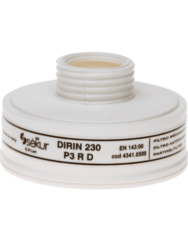 EKASTU P3R D stoffilter - schroefdraad sluiting - wit