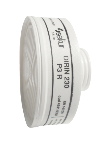 EKASTU P3R D stoffilter - schroefdraad sluiting - wit