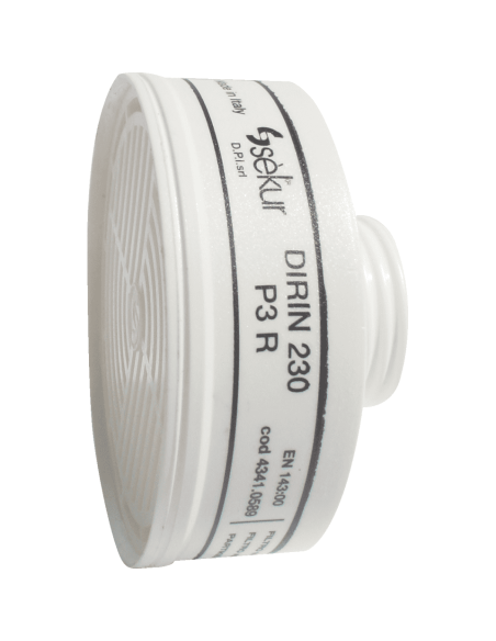 EKASTU P3R D stoffilter - schroefdraad sluiting - wit