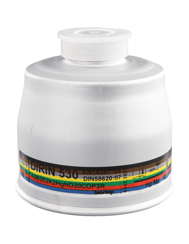 EKASTU A2B2E2K2HgNO20CO P3R D combifilter - schroefdraad sluiting - zilver