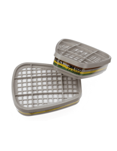 3M 6059 A1EK1 gasfilter - bajonetsluiting - grijs