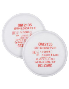 3M 2135 P3 R stoffilter - 20 stuks - wit