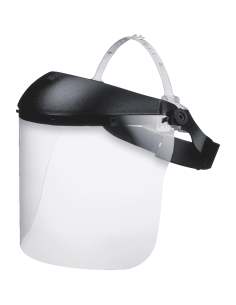 Uvex 9705.014 gelaatsscherm, zwart transparant