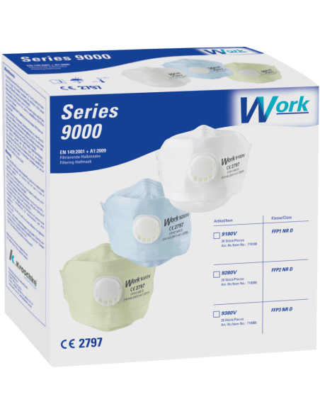 ESV WORK 9280V FFP2 stofmasker - 20 stuks