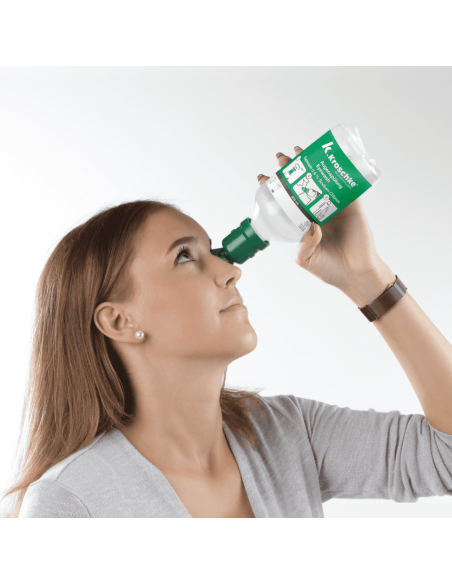 Plum oogspoelfles, 200 ml, groen, Kroschke label