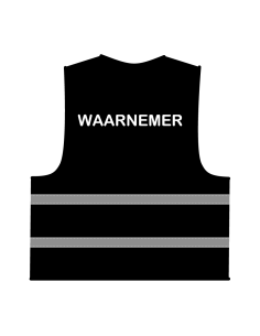 Waarnemer hesje zwart