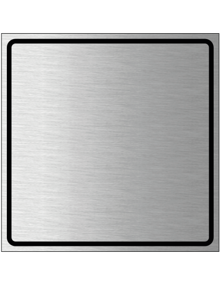 Huisnummer bord naar wens - geborsteld aluminium