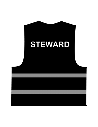 Steward hesje zwart