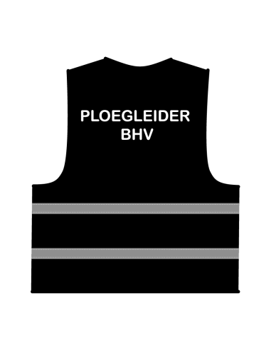 Ploegleider BHV hesje zwart