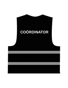 Coördinator hesje zwart