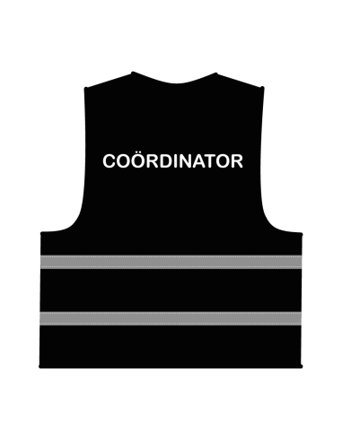 Coördinator hesje zwart