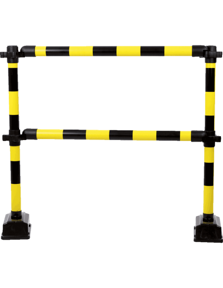 Mobiel veiligheidshek Express - 940 mm - geel zwart