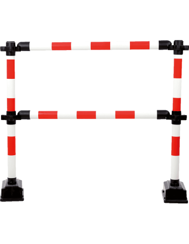 Mobiel veiligheidshek Express - 940 mm - rood wit