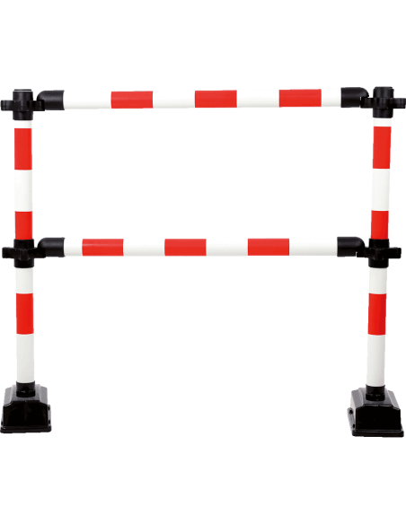 Mobiel veiligheidshek Express - 940 mm - rood wit