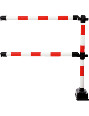 Mobiel veiligheidshek Express - 940 mm - rood wit