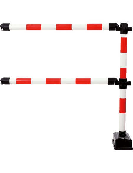 Mobiel veiligheidshek Express - 940 mm - rood wit