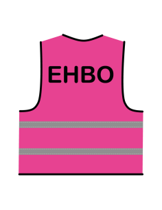 EHBO hesje roze, met zwarte opdruk