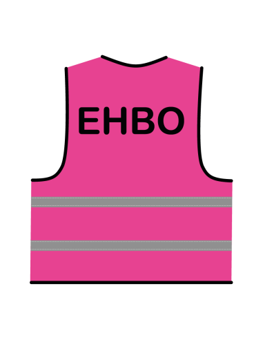 EHBO hesje roze, met zwarte opdruk