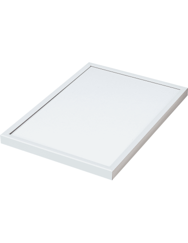 Aluminium kliklijst - wit - spitse hoek