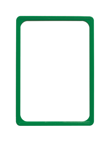 Kunststof wissellijst - groen - ronde hoek