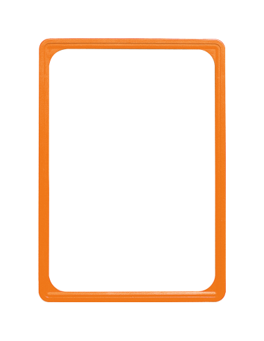 Kunststof wissellijst - oranje - ronde hoek