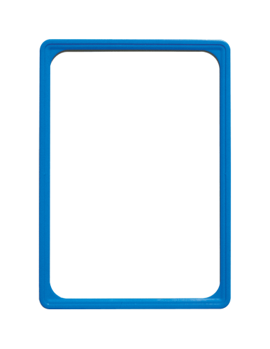 Kunststof wissellijst - blauw - ronde hoek