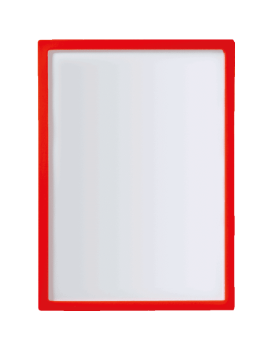 Kunststof display frame - rood - spitse hoek