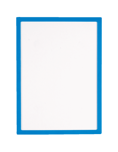 Kunststof display frame - blauw - spitse hoek