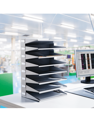 Durable sorteerstation A4 - grijs - 8 vakken