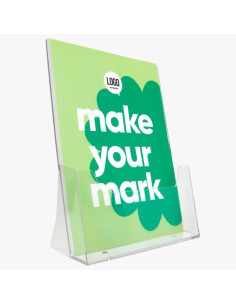 Brochurehouder - transparant - 1 vak - A5 210 x 148 mm