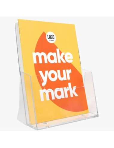 Brochurehouder - transparant - 1 vak - A4 297 x 210 mm