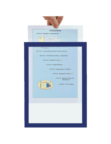 Durable Duraframe Magnetic magneetlijst - blauw - 5 stuks