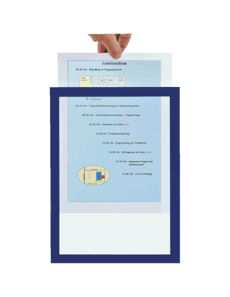 Durable Duraframe Magnetic magneetlijst - blauw - 5 stuks