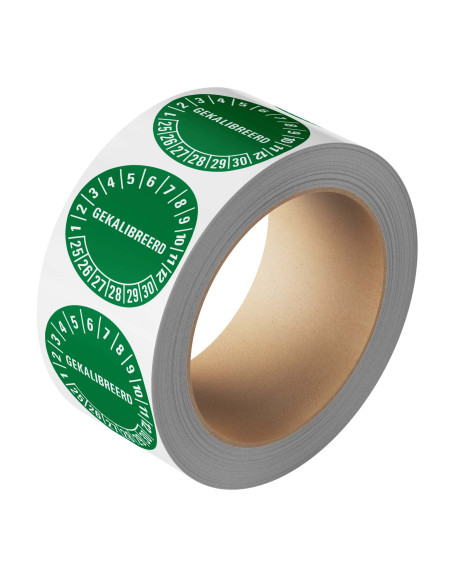 Gekalibreerd op keuringssticker 25-30 - groen - 25 meter op rol
