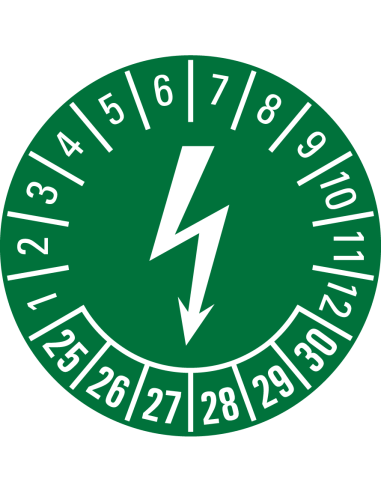 Elektrische keuringssticker 25-30 - vel