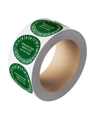 NEN 3140 keuringssticker 25-30 - rol