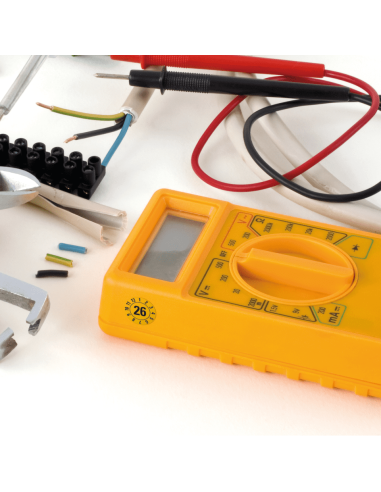 Keuringssticker met jaartal 26 - rol - geel