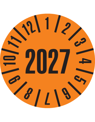 Keuringssticker met heel jaartal, boekje