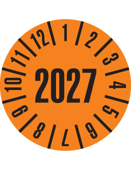 Keuringssticker met heel jaartal, boekje