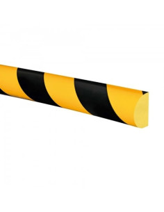 MORION stootrand - O profiel vlak - zelfklevend - geel zwart 1