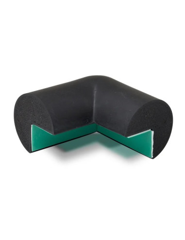 MORION buitenhoek stootrand - tweebenig - rond - zelfklevend - zwart 1