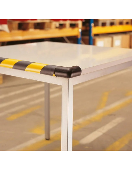 MORION buitenhoek stootrand - tweebenig - rond - zelfklevend - zwart 2