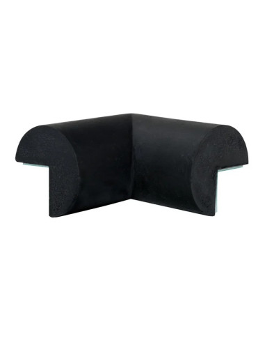 MORION binnenhoek stootrand - tweebenig - rond - zelfklevend - zwart 1