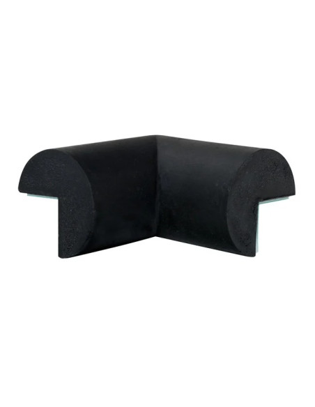 MORION binnenhoek stootrand - tweebenig - rond - zelfklevend - zwart 1