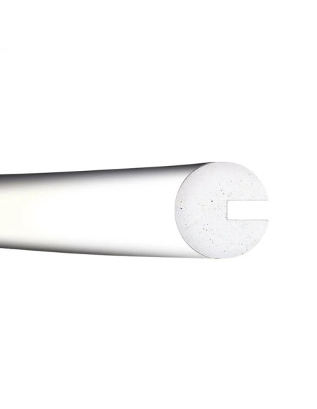 MORION profielstootrand rond - 40 mm - 1000 mm - wit 1