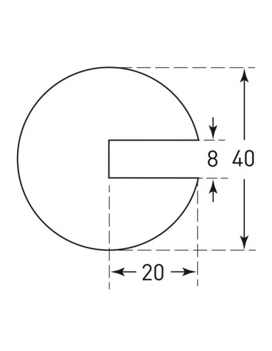 MORION profielstootrand rond - 40 mm - 1000 mm - wit 3